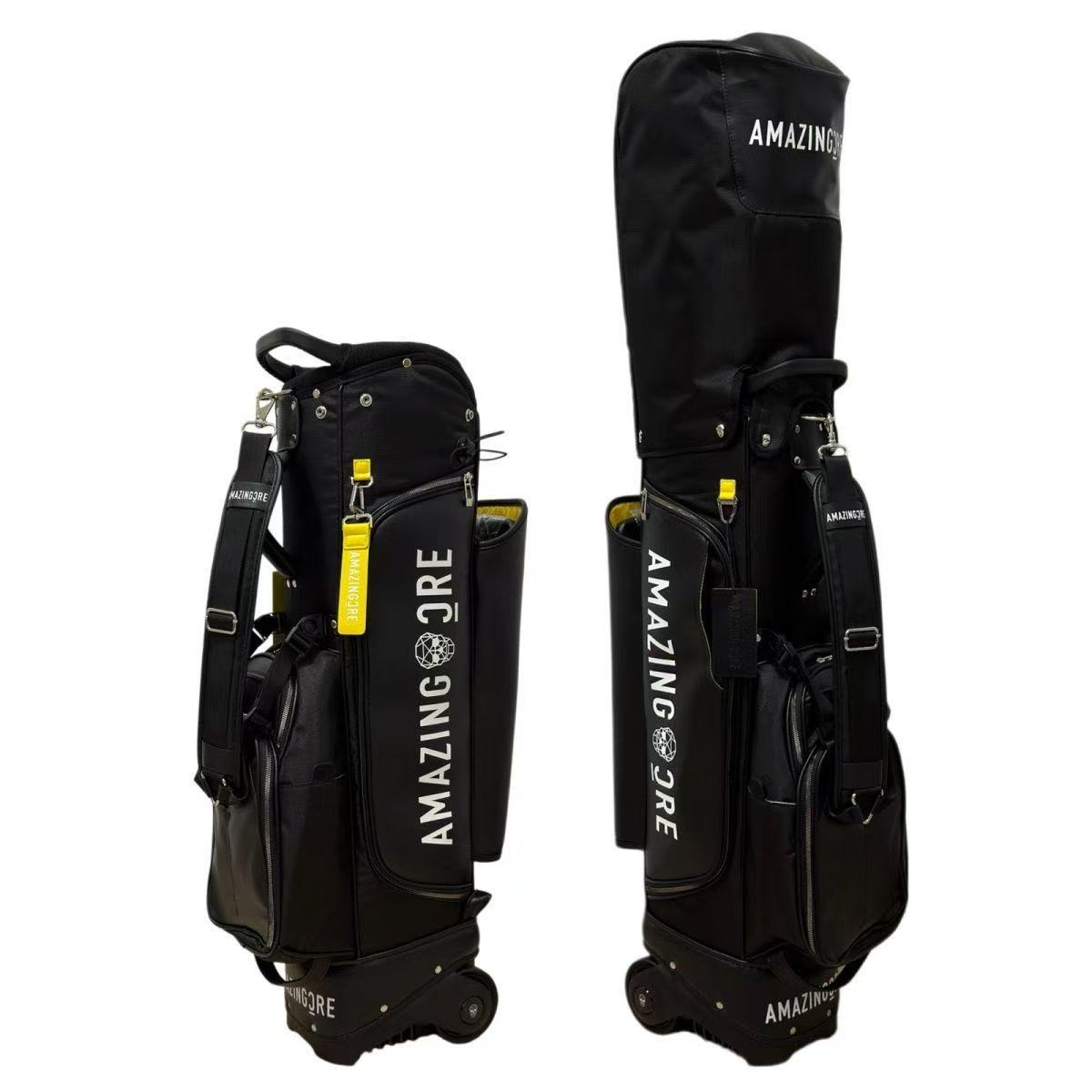 Golf Equipment Holder - AmazingKri Golfbag Standbag Caddybag Ballbag Golf-Rollentasche