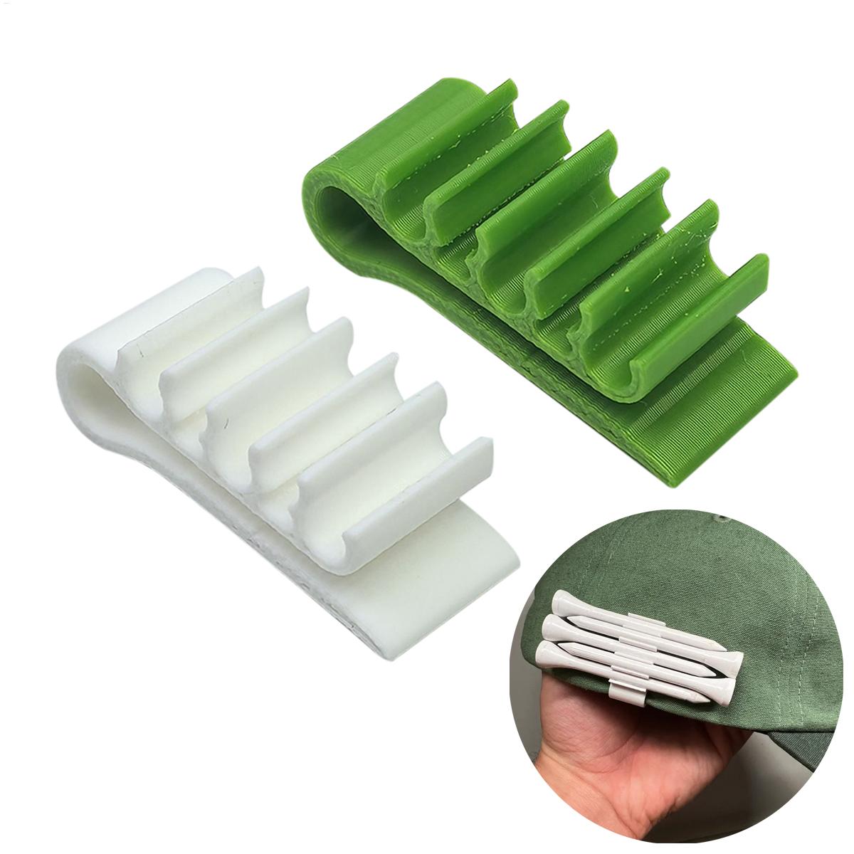 Golf Equipment Holder - 3D-gedruckte Golf-Tee-Hut-Krempen-Clips für 5 Golfsitze, Halter,