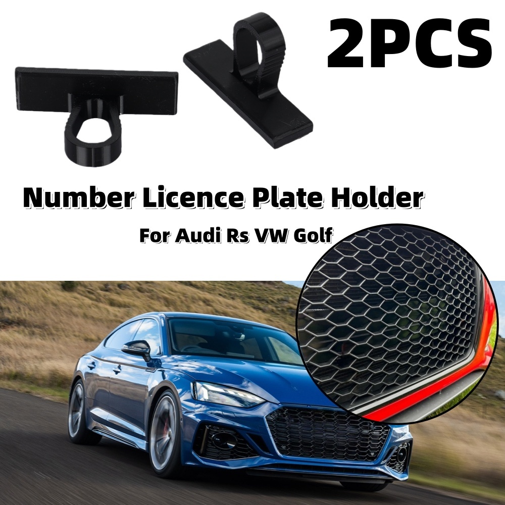 Golf Equipment Holder - Auto-Kennzeichenhalter Wabengitter-Nummernschildhalterung Kennzeichen-Clip Auto-Kennzeichenbefestigungsteil für Audi