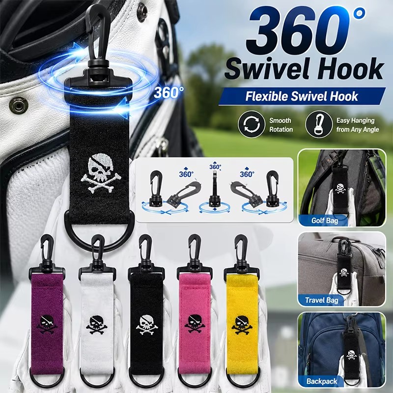 Golf Equipment Holder - 1-3 Stück Bunte Golf-Halterungshandschuhe mit Klettverschluss,